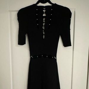 Gorgeous Maje dress in black giving Versace/Showgirls vibes